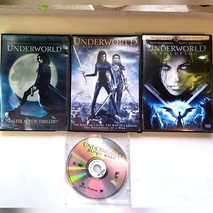 Underworld Movies 1-4 DVDs Kate Beckinsale